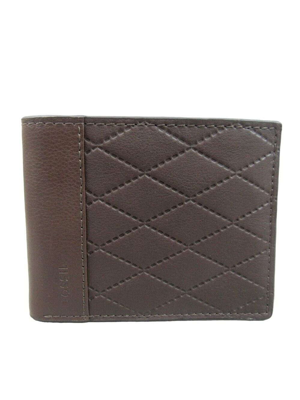 Fossil Journee Traveler Men's Brown Leather Wallet NEW